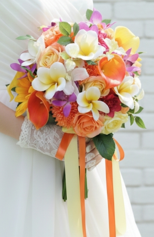 トロピカルなクラッチブーケ