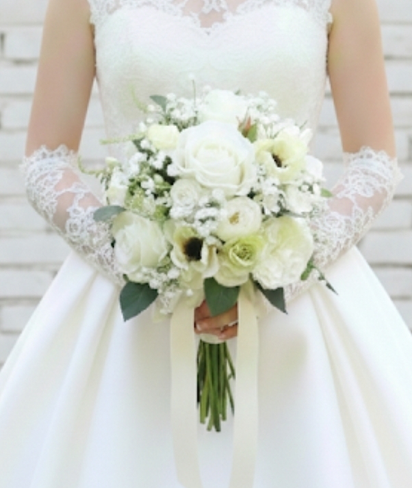 ウェディングブーケ シルクフラワーブーケ 造花ブーケ アートフラワーブーケ 結婚式ブーケ