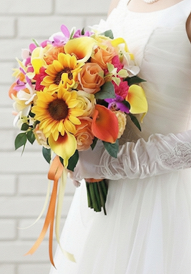 トロピカルなクラッチブーケ