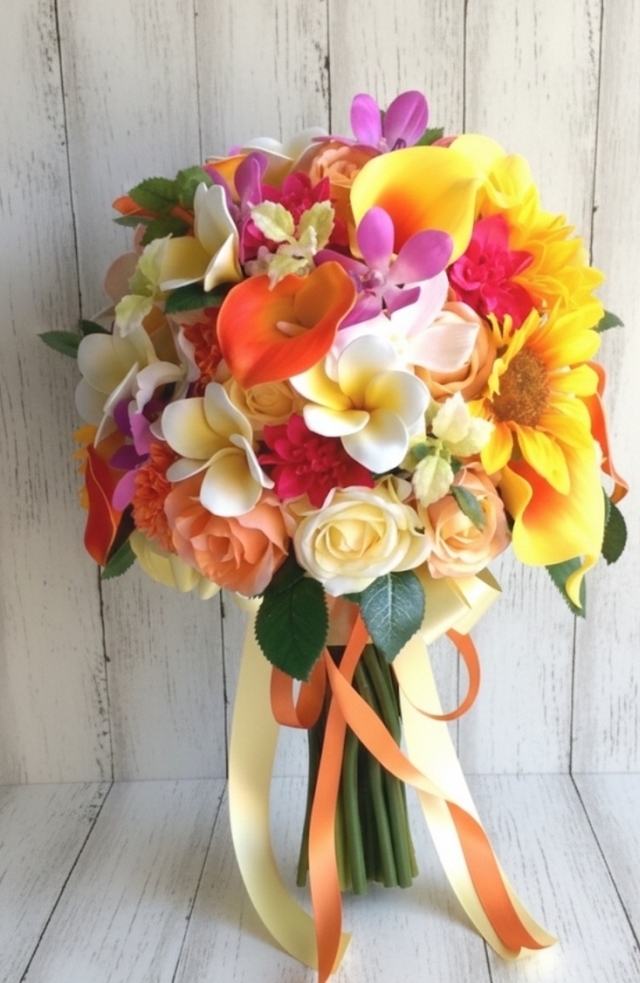 トロピカルなクラッチブーケ