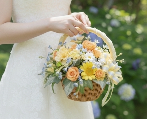 ハート＆バッグ＆バスケット＆リースブーケ