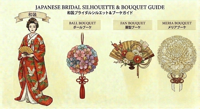 和装にも似合うウェディングブーケ