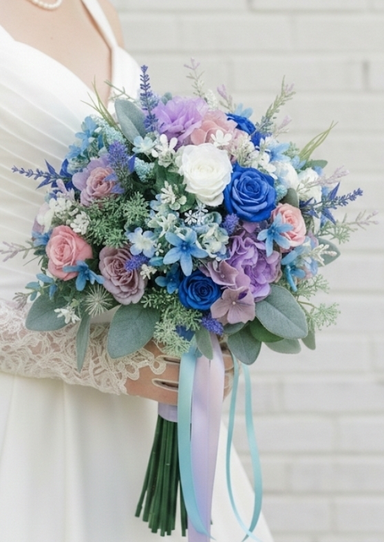 クラッチブーケ｜造花ウエディングブーケ｜アーティフィシャルフラワー