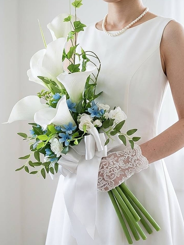 アームブーケ　カラー｜造花ウエディングブーケ｜アーティフィシャルフラワー
