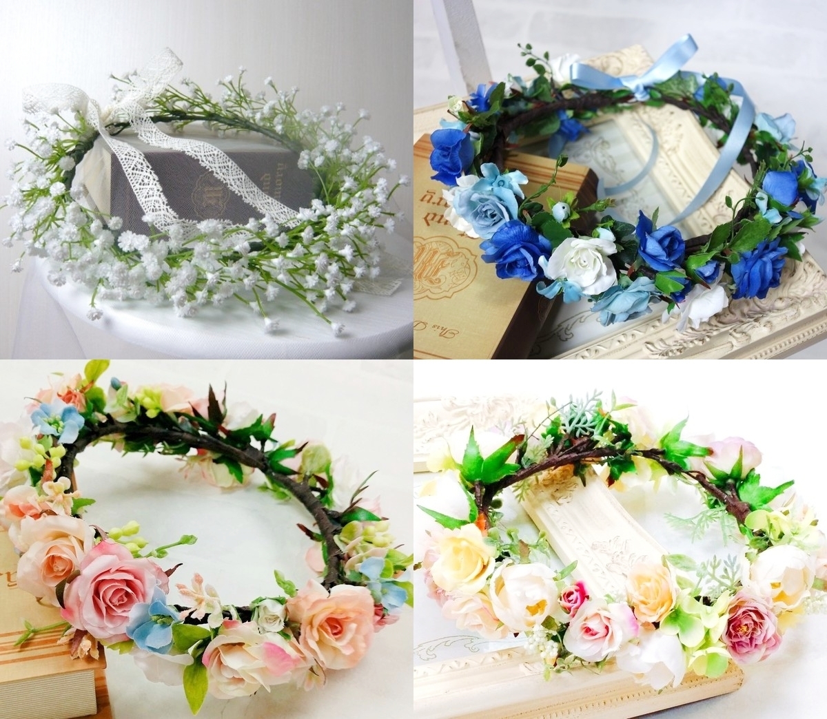 ウェディングブーケに合わせた花冠をお得なプライスのキャンペーン特典